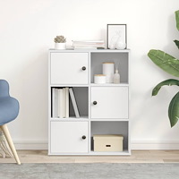 vidaXL Bokhylla vit 60x24x76,5 cm konstruerat trä