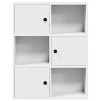 vidaXL Bokhylla vit 60x24x76,5 cm konstruerat trä