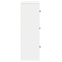vidaXL Bokhylla vit 60x24x76,5 cm konstruerat trä