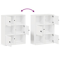vidaXL Bokhylla vit 60x24x76,5 cm konstruerat trä