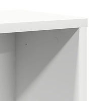 vidaXL Bokhylla vit 60x24x76,5 cm konstruerat trä