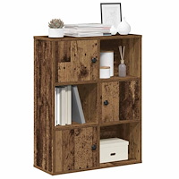 vidaXL Bokhylla åldrat trä 60x24x76,5 cm konstruerat trä