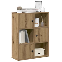 vidaXL Bokhylla ek 60x24x76,5 cm konstruerat trä
