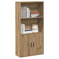 vidaXL Bokhylla ek 60x24x120 cm konstruerat trä