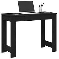 vidaXL Skrivbord svart 100x45x75 cm konstruerat trä