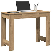 vidaXL Skrivbord artisan ek 100x45x75 cm konstruerat trä