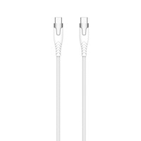 GEAR Kevlar cable PRO USB-C to USB-C 2.0 1.5m Kevlar cable with Metalhousing White