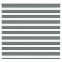 vidaXL Rullgardin zebra mörkgrå 160x150 cm tyg bredd 155,9cm polyester