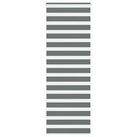 vidaXL Rullgardin zebra mörkgrå 80x230 cm tyg bredd 75,9 cm polyester