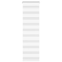 vidaXL Rullgardin zebra vit 40x100 cm tyg bredd 35,9 cm polyester