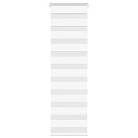 vidaXL Rullgardin zebra vit 40x150 cm tyg bredd 35,9 cm polyester