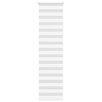 vidaXL Rullgardin zebra vit 65x200 cm tyg bredd 60,9 cm polyester