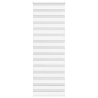 vidaXL Rullgardin zebra vit 80x200 cm tyg bredd 75,9 cm polyester