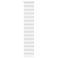 vidaXL Rullgardin zebra vit 45x230 cm tyg bredd 40,9 cm polyester