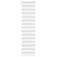 vidaXL Rullgardin zebra vit 55x230 cm tyg bredd 50,9 cm polyester