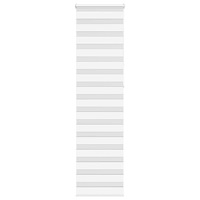 vidaXL Rullgardin zebra vit 65x230 cm tyg bredd 60,9 cm polyester