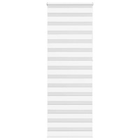 vidaXL Rullgardin zebra vit 75x230 cm tyg bredd 70,9 cm polyester
