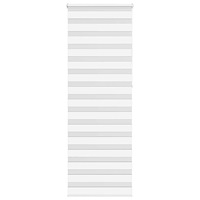 vidaXL Rullgardin zebra vit 85x230 cm tyg bredd 80,9 cm polyester