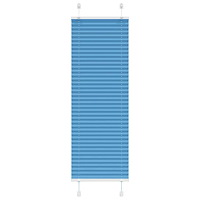 vidaXL Plisserad persienn blå 40x100cm tyg bredd 39,4cm polyester