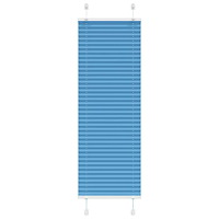 vidaXL Plisserad persienn blå 45x100cm tyg bredd 44,4cm polyester