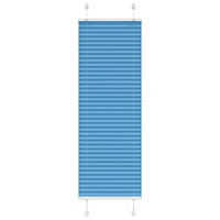 vidaXL Plisserad persienn blå 50x100cm tyg bredd 49,4cm polyester