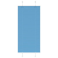 vidaXL Plisserad persienn blå 55x100cm tyg bredd 54,4cm polyester