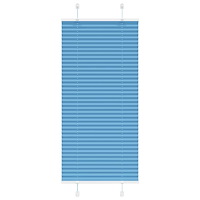 vidaXL Plisserad persienn blå 60x100cm tyg bredd 59,4cm polyester