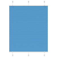 vidaXL Plisserad persienn blå 105x100 cm tyg bredd 104,4cm polyester