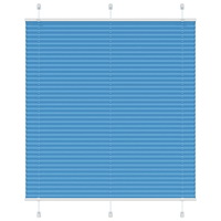 vidaXL Plisserad persienn blå 120x100 cm tyg bredd 119,4cm polyester