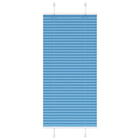 vidaXL Plisserad persienn blå 55x150cm tyg bredd 54,4cm polyester