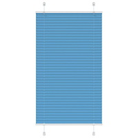 vidaXL Plisserad persienn blå 70x150 cm tyg bredd 69,4 cm polyester