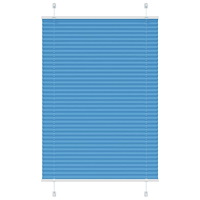 vidaXL Plisserad persienn blå 100x150 cm tyg bredd 99,4 cm polyester