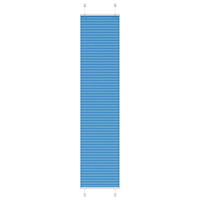 vidaXL Plisserad persienn blå 40x200cm tyg bredd 39,4cm polyester