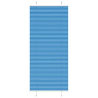vidaXL Plisserad persienn blå 85x200 cm tyg bredd 84,4 cm polyester