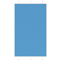 vidaXL Plisserad persienn blå 115x200 cm tyg bredd 114,4cm polyester