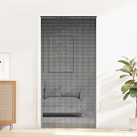 vidaXL Insektsdörrgardin mörkgrå 100x220 cm bambu