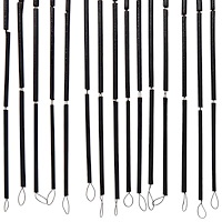 vidaXL Insektsdörrgardin mörkgrå 100x220 cm bambu