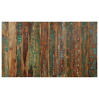 vidaXL Sänggavel flerfärgad 140 cm massivt trä återvunnet