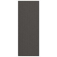 vidaXL Dörrmatta rand svart och grå 115x300 cm