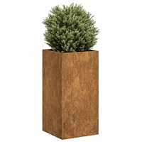 vidaXL Planteringskärl rostig 40x40x80 cm väderbeständigt stål