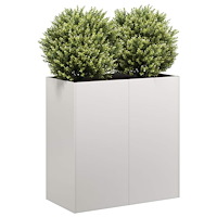 vidaXL Planteringskärl 80x40x80 cm rostfritt stål