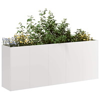 vidaXL Planteringskärl 200x40x80 cm rostfritt stål