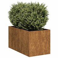 vidaXL Planteringskärl rostig 40x80x40 cm väderbeständigt stål