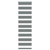 vidaXL Zebragardin mörkgrå 40x100 cm tyg bredd 35,9 cm polyester