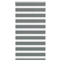 vidaXL Rullgardin zebra mörkgrå 70x100 cm tyg bredd 65,9 cm polyester