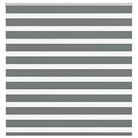 vidaXL Rullgardin zebra mörkgrå 145x100 cm tyg bredd 140,9cm polyester