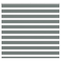 vidaXL Rullgardin zebra mörkgrå 165x100 cm tyg bredd 160,9cm polyester