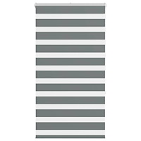 vidaXL Rullgardin zebra mörkgrå 90x150 cm tyg bredd 85,9 cm polyester