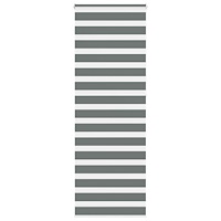 vidaXL Rullgardin zebra mörkgrå 75x230 cm tyg bredd 70,9 cm polyester