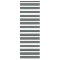 vidaXL Rullgardin zebra mörkgrå 85x230 cm tyg bredd 80,9 cm polyester
